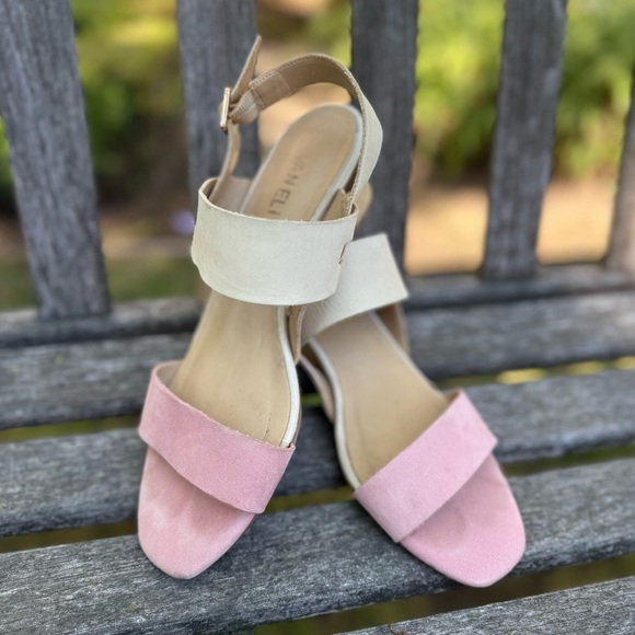 Vaneli "Corene" two-tone heeled slingback sandals - size 8M - Picture 1 of 6